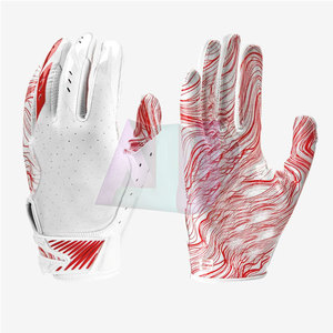 Shock Resistant American Football Gloves With Enhanced <b>Control</b> Breathable Fabric And High Tack Surface For Better Handling - Product Image 1