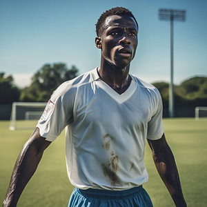 Uniforme de football à col en V personnalisé 100% polyester ensemble de maillots et shorts à manches courtes pour hommes maillot de football en maille à séchage rapide - Product Image 3