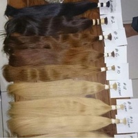 Cheveux humains bruts Bundles et frontaux-Indian Temple Curly cheveux crus