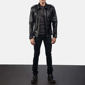Chaqueta de Motero Armstrong ODM de Cuero Vacuno Genuino en Negro XS Reversible con Revestimiento para Otoño - Product Image 3