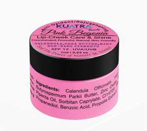 Pink Begonia Natural Moisturizing Lipstick Blush <strong>Eyeshadow</strong> Balsam 7ml Matte Cream with Antioxidant Luminous Labeled
