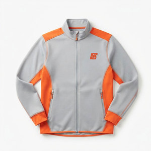 Veste de sport respirante pour homme, fermeture éclair intégrale, athlétique, course à pied, entraînement, légère, veste de survêtement, vêtements de performance décontractés pour l'extérieur - Product Image 1