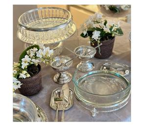 Pots de cuisson en métal Casseroles plats à friction étuis chauds serveurs de nourriture en acier inoxydable bols en métal argenté supports à biscuits et à gâteaux - Product Image 4