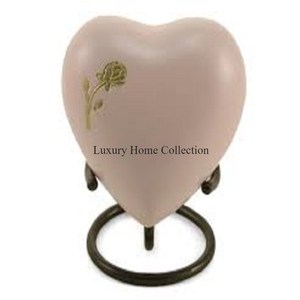 Último patrón, llegada, color rosa, mariposa, llamativo, diseñador, en forma de corazón, aluminio fundido, venta al por mayor, urnas de lujo con soporte - Product Image 5