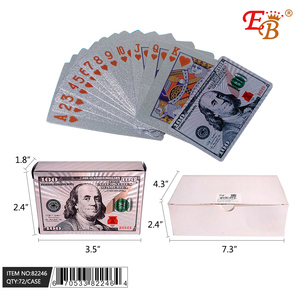2.5 \ "tarocchi Color argento e carta da Poker per Set 80 pz 8(10)/CS Logo personalizzato stampato su carta di metallo e legno progettato su misura - Product Image 1