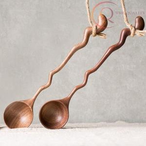 Juego de Cubiertos de Madera Pulida a Mano, Utensilios de Madera Natural Aptos para Alimentos para la Cena Diaria - Product Image 2