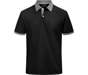 Polo de golf con logotipo personalizado de la mejor calidad, informal, manga corta, estampado de seda, estampado en color poliéster sólido - Product Image 4