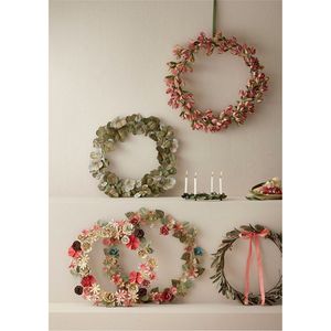 Nordic Style Metal Ginkgo Leaf <b>Wreath</b> Wall Art Iron Floral Hoop Sculptures Luxury Gold Wall Pediment for Living Room Interior - Product Image 5
