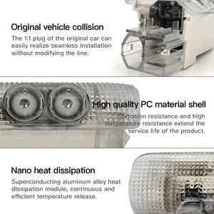 Lumière de porte de bienvenue LED à double objectif dynamique pour Toyota Avalon pour Camry pour Highlander pour Tundra pour 4Runner pour <span class=keywords><strong>Prius</strong></span> pour Sienna - Product Image 2