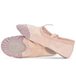 FEZMAX Venta al por mayor de fábrica, calzado profesional de ballet, zapatillas de ballet de satén brillante color carne con entresuela de carbono y cuero genuino. - Product Image 5