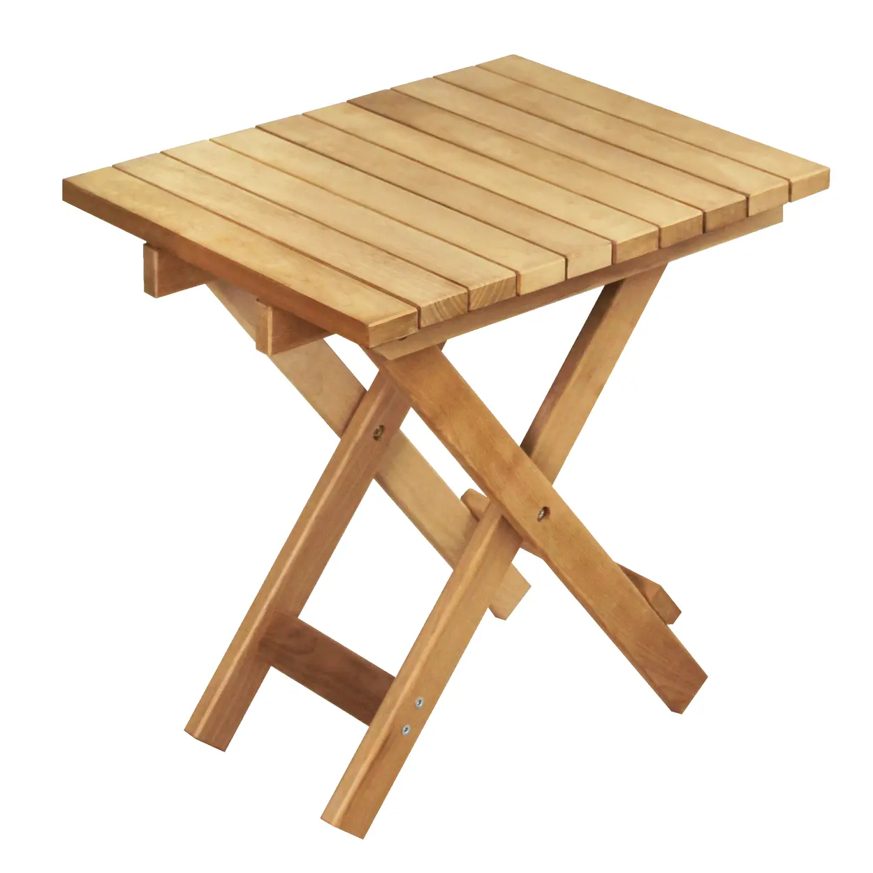 Table pliante en bois de bouleau trempé 40*50*50 cm/Table basse résistante à l'eau vernie pour jardin, maison, sauna, salon