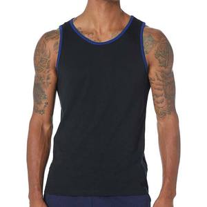 Camisetas sin mangas de talla grande para hombre, ropa de algodón transpirable de estilo callejero, ropa deportiva de verano con cuello redondo, camisetas sin mangas para hombre - Product Image 1
