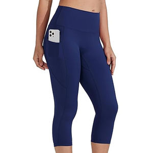 Venta al por mayor personalizado mujeres Yoga Leggings sólido transpirable de alta cintura Fitness entrenamiento gimnasio OEM Activewear - Product Image 4