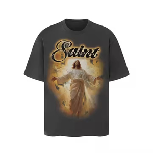 Meilleure qualité conception personnalisée sérigraphié avec manches courtes o cou respirant coton hommes t-shirts - Product Image 6