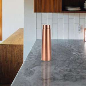 Lightweight Copper <b>Water</b> <b>Bottle</b> for Convenient Portability & Offering a Blend of Style & Tradition and Health Benefits - Product Image 4