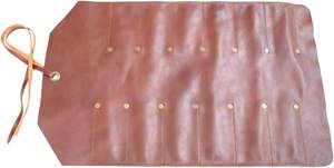 Handmade Portable Vintage Style Buffalo Genuine <b>Leather</b> <b>Tool</b> Roll Bag 12 Slots Workshop Storage Organizer Customizable <b>Tool</b> Bags - Product Image 5