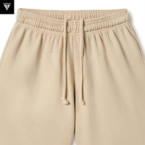 Pantalones cortos deportivos de algodón 100% para hombre con logotipo personalizado, pantalones cortos de felpa francesa de 5 pulgadas con entrepierna, cintura elástica, cintura media, disponible en stock - Product Image 2