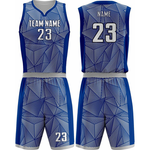 Uniforme de Baloncesto de Verano Transpirable 100% Poliéster, Talla Grande, de la Mejor Calidad, Personalizado, Nuevo Diseño - Product Image 3