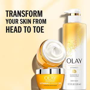 Crema Facial Iluminadora Olay Regenerist con Vitamina C + Péptidos 24 (1.7 Oz) + Crema Hidratante y Limpiadora Facial en Formato Viaje - Product Image 5