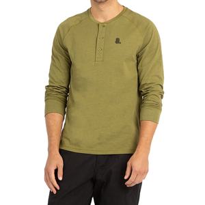 เสื้อยืดแขนยาวทรงเฮนลีย์ผู้ชาย ขายส่ง แบบเรียบ ไม่มีลาย รับสกรีนโลโก้ด้านหน้า ไซส์ใหญ่ ระบายอากาศได้ดี ทรงเข้ารูป ผ้าฝ้ายผสมใยไผ่ - Product Image 1