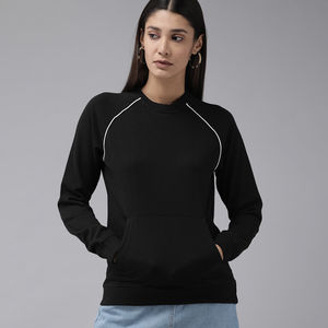 Ensemble de sweat-shirt de sport à manches longues pour femmes Design unique avec poche avant pour la couche de base d'hiver en gros - Product Image 6
