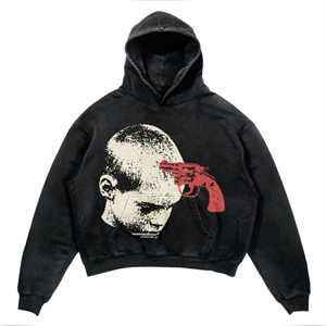 High Quality Custom Drop Shoulder Heavyweight Baggy Oversized Streetwear <b>Thick</b> Breathable Winter Printed <b>Hoodie</b> - Product Image 3