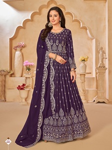 Tissu Georgette semi-cousu de qualité supérieure pour robe de mariage tenue de fête ensemble de costume Salwar Kameez pakistanais fournisseur en gros - Product Image 4