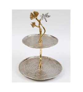 Soporte redondo clásico de aluminio para tartas con hermosos detalles y estructura resistente para una elegante exhibición de tartas - Product Image 4