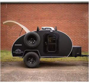 Autopark Ventes 11FT Compact Teardrop Camper Trailer Riche en fonctionnalités et spacieux pour les couples avec stockage de lit Remorques de voyage - Product Image 3