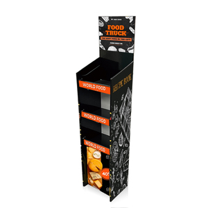 Custom Paper <strong>Pallet</strong> Rack Cardboard Store Snacks Chocolate Candy Food Floor <strong>Display</strong> Stand - Product Image 3