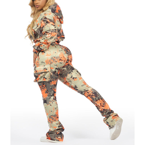 Ensemble de survêtement confortable pour femmes, jogging, ensemble avec insert en mesh, tenue athlétique respirante pour la salle de sport, la course à pied, le fitness - Product Image 3