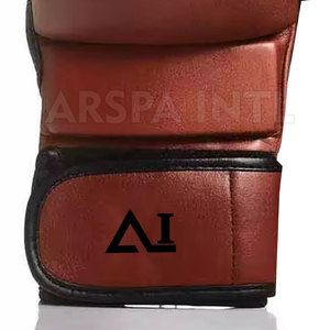 ถุงมือหนังสำหรับต่อสู้แบบมีโลโก้สั่งทำพิเศษสำหรับเด็ก ถุงมือต่อสู้แบบครึ่งนิ้ว - Product Image 4