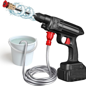 เครื่องฉีดน้ำแรงดันสูงแบบพกพาไร้สาย แบตเตอรี่ 21V รุ่นใหม่ สำหรับใช้ในบ้าน ทำความสะอาดด้วยน้ำเย็น - Product Image 2