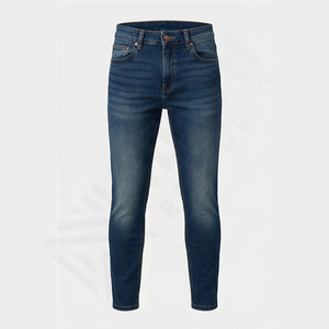 Pantalones Vaqueros de Mezclilla Personalizados para Hombre, de Alta Calidad, Duraderos, Elegantes, Rectos, Sólidos, de Invierno, para Venta al por Mayor y Marca Personalizada OEM - Product Image 1
