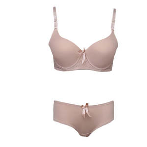 Conjunto de sujetador y bragas de espuma para mujer - Color piel - Product Image 1