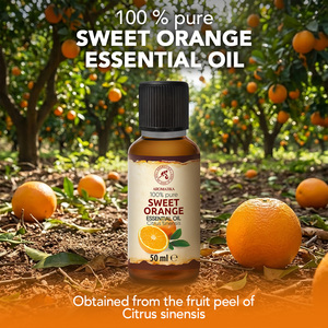 Aromatika Sweet <b>Orange</b> Peel Essential Oil 50 ml 100% Pure Natural Citrus Sinensis Cold <b>Pressed</b> Aromatherapy All Skin Types - Product Image 1