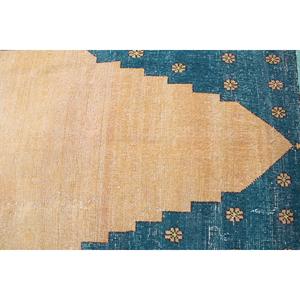 3x5 ft Vintage Turkish Rug, Small Rug, <b>Yellow</b> Camouflage Rug - Product Image 5