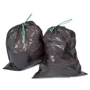 Grand sac poubelle parfumé 13 30 gallons en plastique noir et couleur recyclé personnalisé PE doublures écologiques sac poubelle à cordon en rouleau - Product Image 6