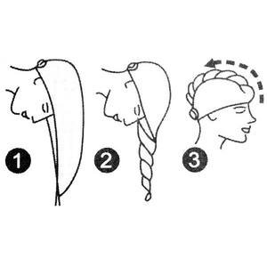 Serviette turban en microfibre AG23 pour cheveux mouillés, pratique et absorbante, couvre-cheveux - Product Image 3