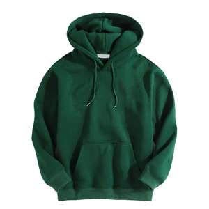 Wholesale Custom 400 GSM 100% French <b>Green</b> Terry Cotton Acid Washed Solid Pattern Cropped <b>Hoodie</b> for <b>Men</b> Plain Dyed Winter - Product Image 1