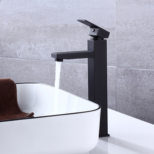 Robinet d'évier de salle de bain noir mat pour camping-car moderne, robinet de vanité à trou unique, robinet de salle de bain à poignée unique - Product Image 3