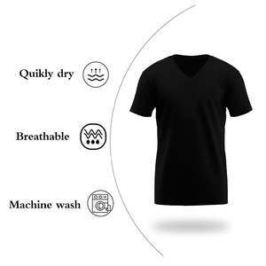 Camisetas de poliéster para hombre, ropa informal de tela suave duradera, OEM, ODM, directo de fábrica, proveedor al por mayor, logotipo personalizado - Product Image 3