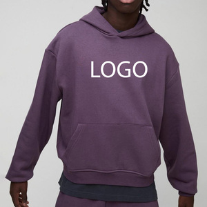 Sweat-shirt à capuche oversize en molleton 100 % coton écologique pour homme, imprimé sur mesure, style streetwear, épaules tombantes, idéal pour l'hiver - Product Image 1