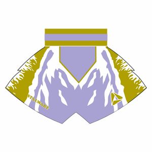 Short de Muay Thai personnalisé de qualité supérieure pour hommes adultes Technique d'étirement lavé avec logo sublimé pour le kickboxing - Product Image 6