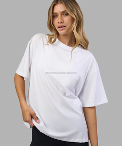 T-shirts sportifs amples pour femmes 100% coton écologiques à séchage rapide respirants anti-froissement Meilleurs prix de gros - Product Image 6