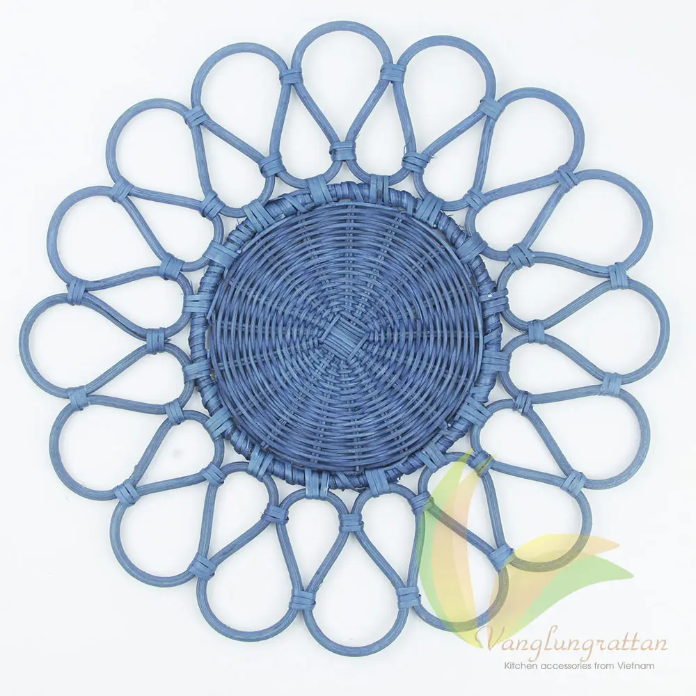 OEM/ODM açık sofra Rattan Placemat Rattan Placemat düğün Placemat için parti bambu paspaslar ve pedleri Viet Nam