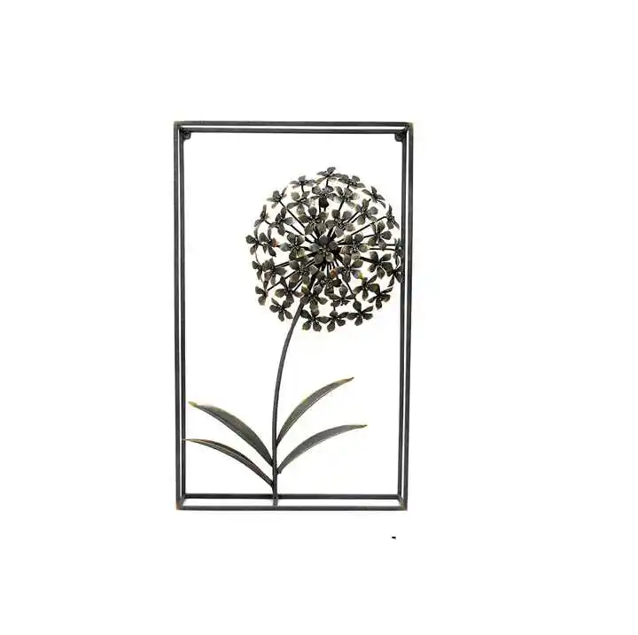 Metal Jardim Wall Art Sala Decor Botânico Floral Escultura Jantar Decoração Pronto para Pendurar Ornamento para Quarto 2023