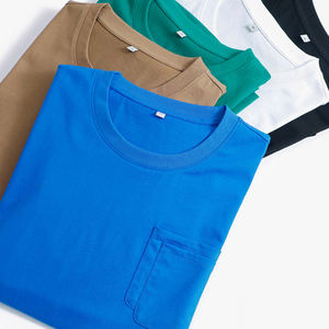 Nueva Camiseta de cuello redondo de algodón 100% grueso Unisex con logotipo personalizado de talla europea de alta calidad para hombres - Product Image 3