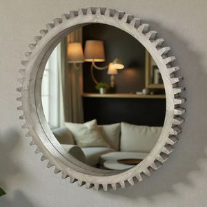 Unique Design Hotel Decoration Tabletop <b>Glass</b>/Mirror Mosaic <b>Hurricane</b> Holder Modern Style Handmade for Home Decoration - Product Image 1