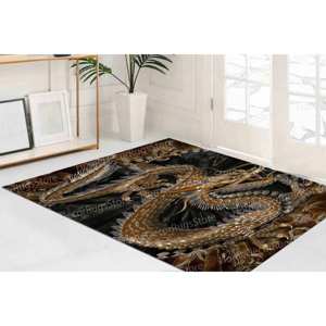 Alfombra Estampada con Diseño de Dragón: Alfombra con Patrón de Dragón, Alfombra Japonesa, Alfombra Moderna, Alfombra Suave con Pelo Largo - Product Image 1